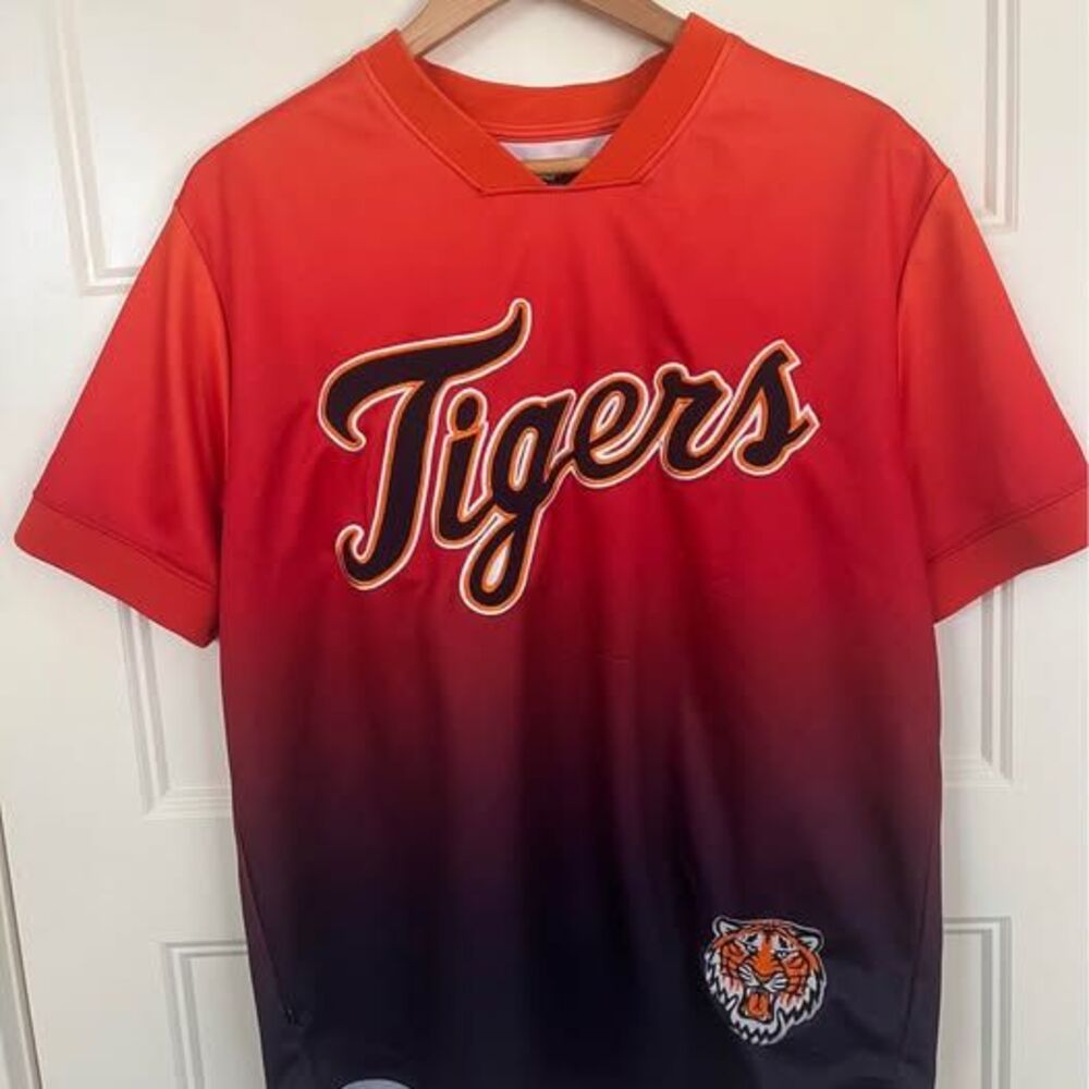 Pro Standard Detroit Tigers MLB Jersey Mens XL Orange Purple Gradient Shirt
